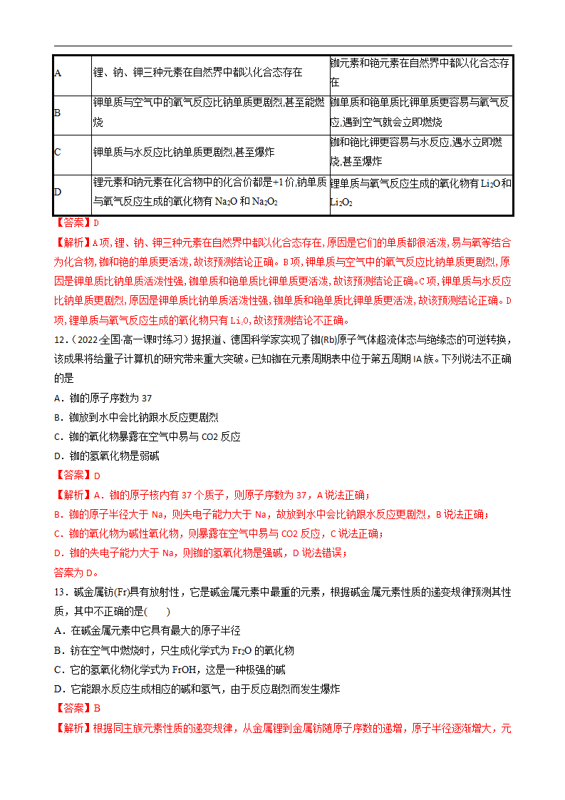 4.1.3原子结构与元素的性质——碱金属元素（习题）解析版）_05.png