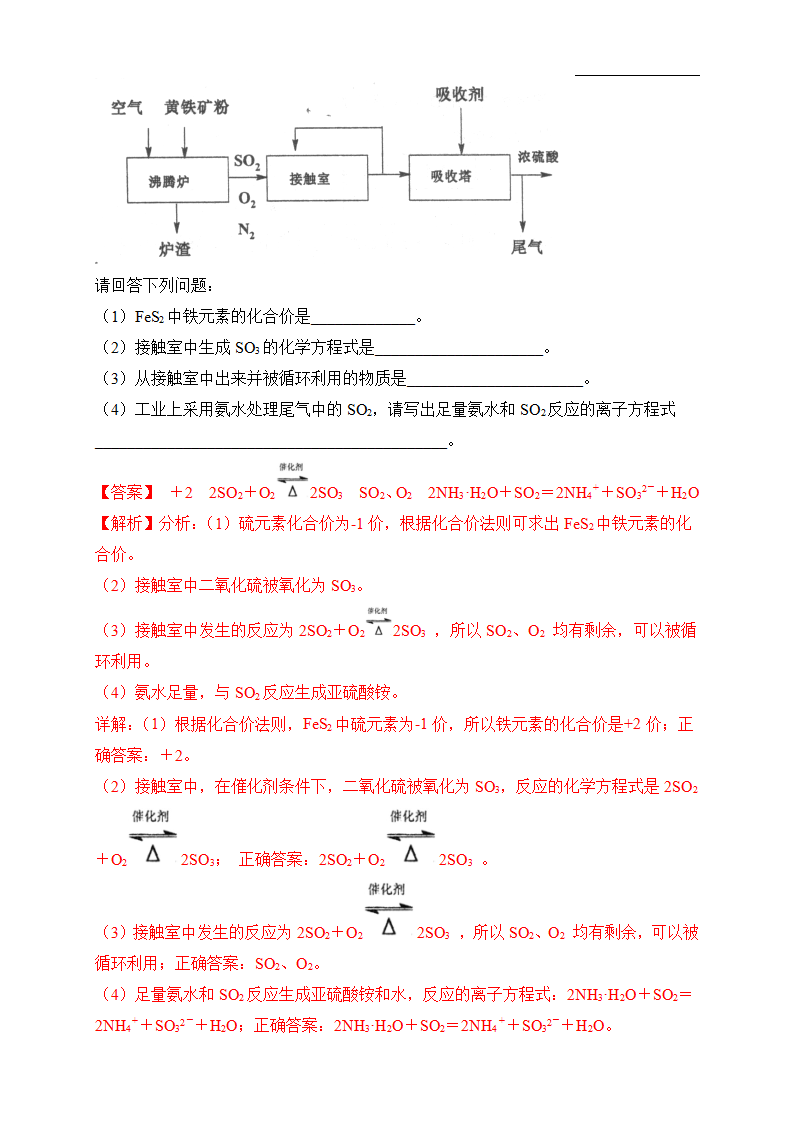 【新教材精创】5.1.2 硫酸 练习（2）（解析版）_05.png