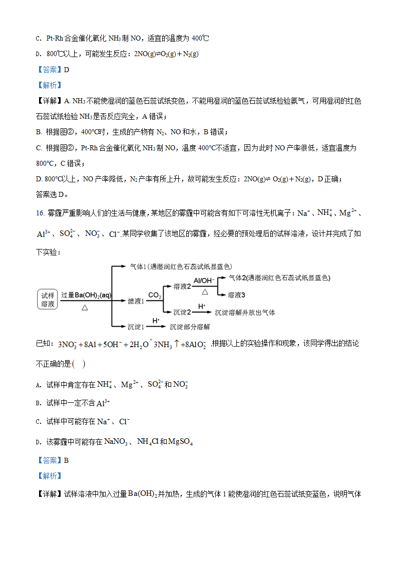精品解析：广东省广州市仲元中学2020-2021学年高一下学期期中考试化学试题（解析版）_11.png