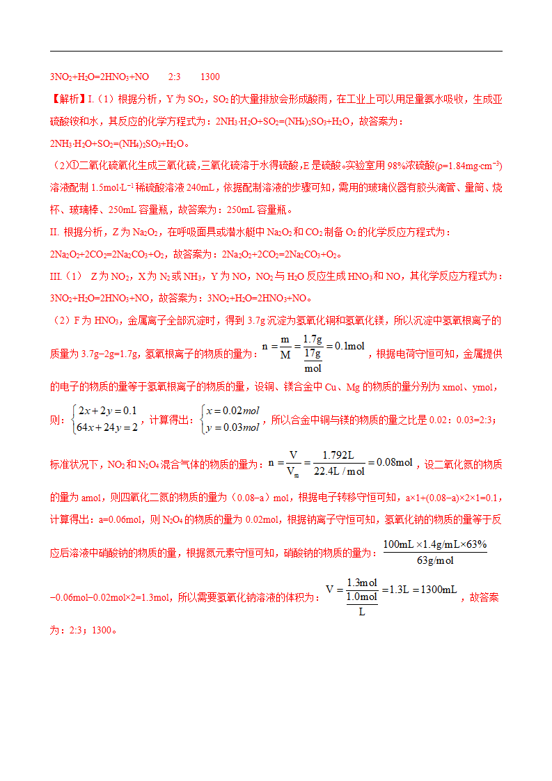 专项01 常见物质间的转化关系-2019-2020学年高一化学期末复习专项提升卷（人教版2019必修第二册）（解析版）_11.png