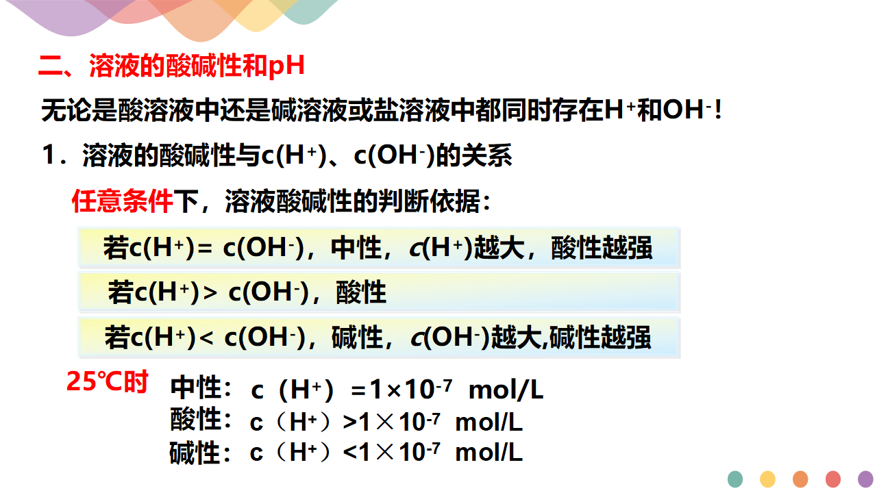 3.2.1 水的电离 溶液的酸碱性与pH（课件）-2020-2021学年上学期高二化学同步精品课堂新教材人教版选择性必修1_17.png