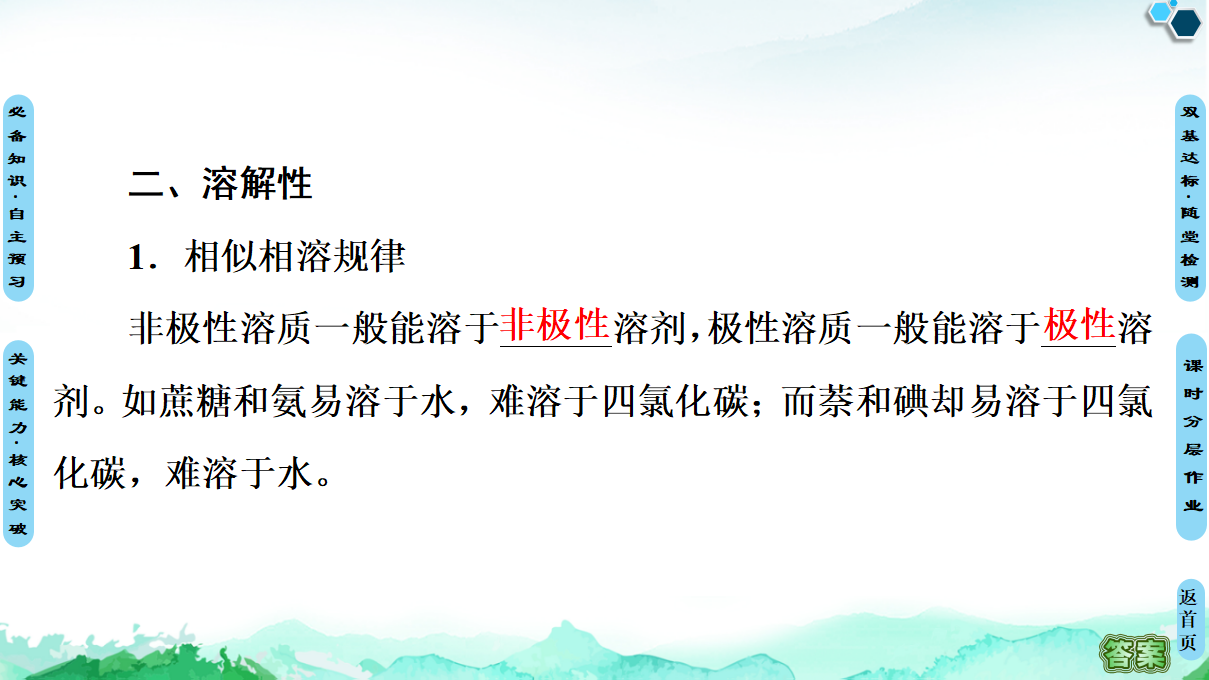 第2章　第3节　第2课时　氢键　溶解性　分子的手性 课件【新教材】人教版（2019）高中化学选择性必修2_10.png