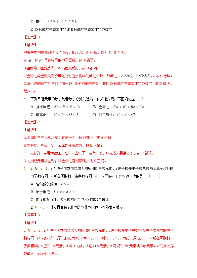 1.2.2 元素周期律-练习-2020-2021学年下学期高二化学同步精品课堂新教材人教版选择性必修2（解析版）_02.png