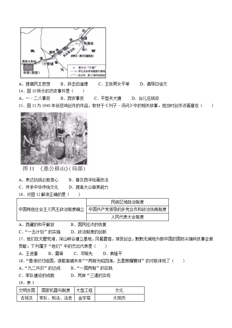 2022年福建省中考历史真题及答案_03.png