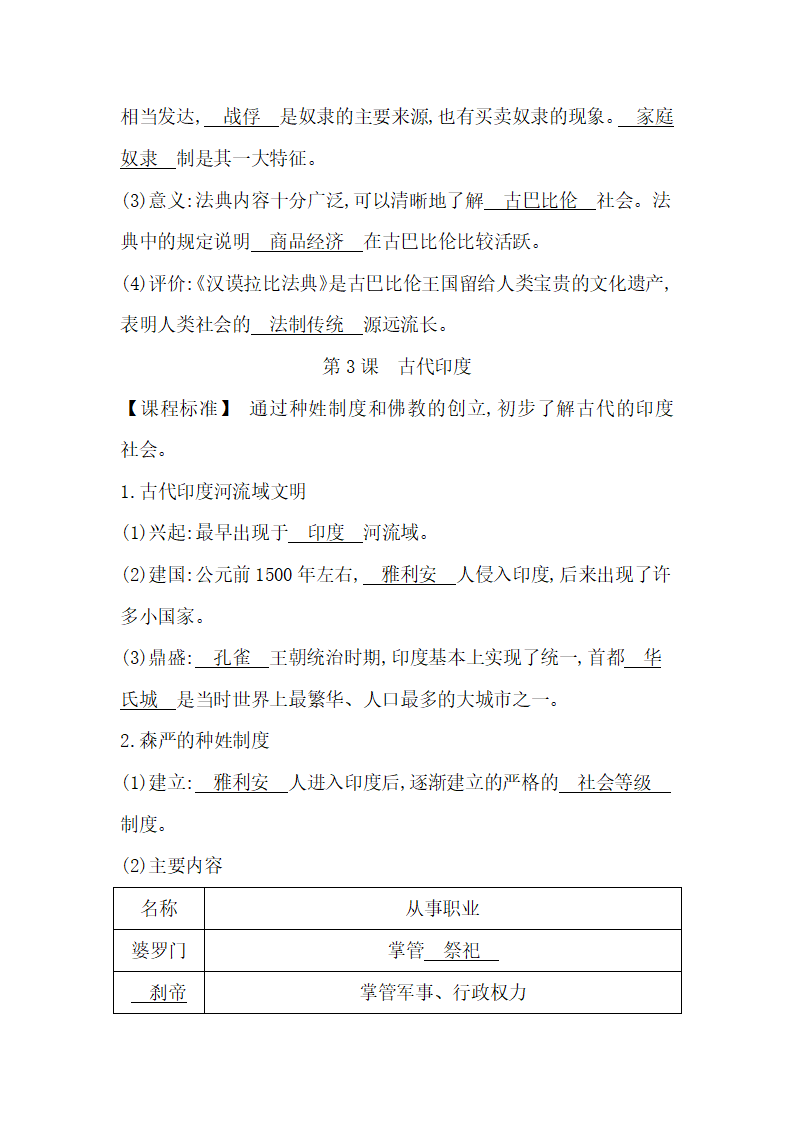 部编人教版九年级历史上册-课时知识背诵手册_03.png