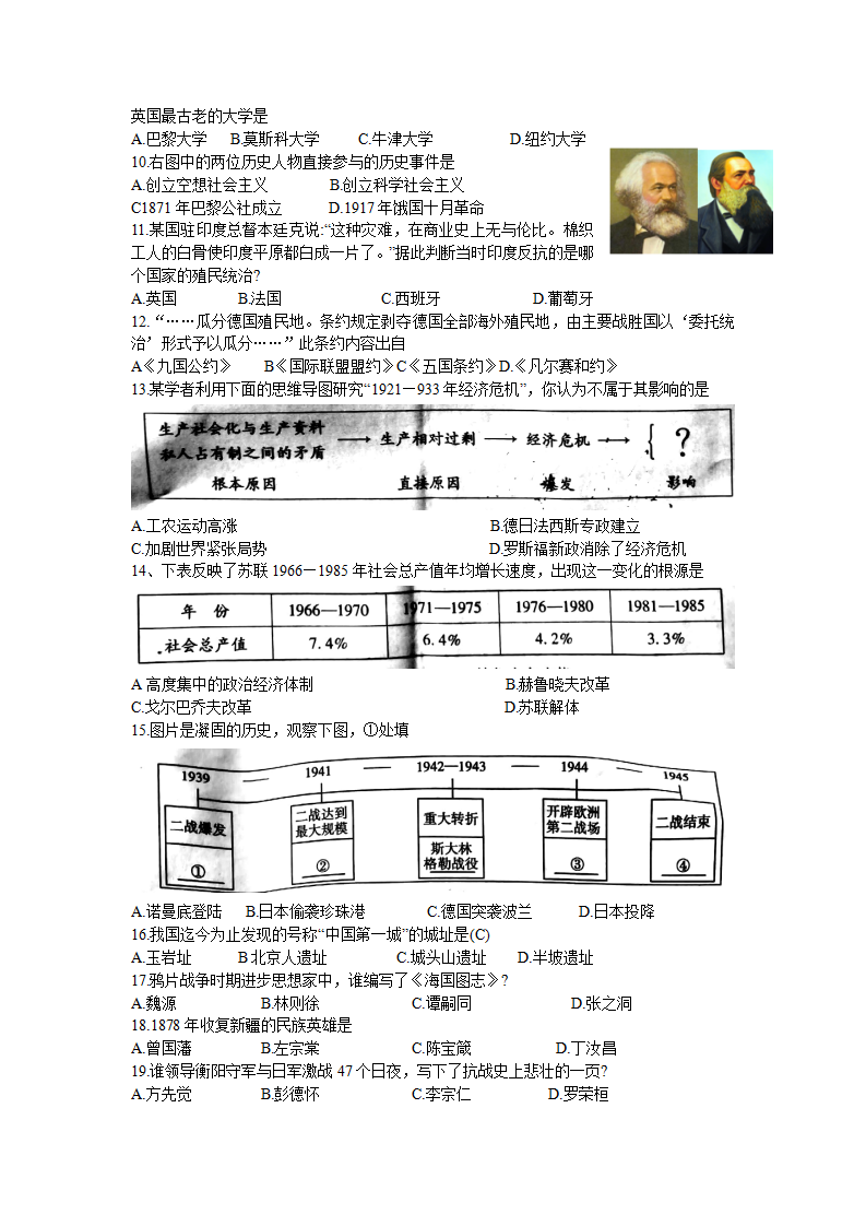 2019年湖南省衡阳市中考历史试题（word版，含答案）_02.png