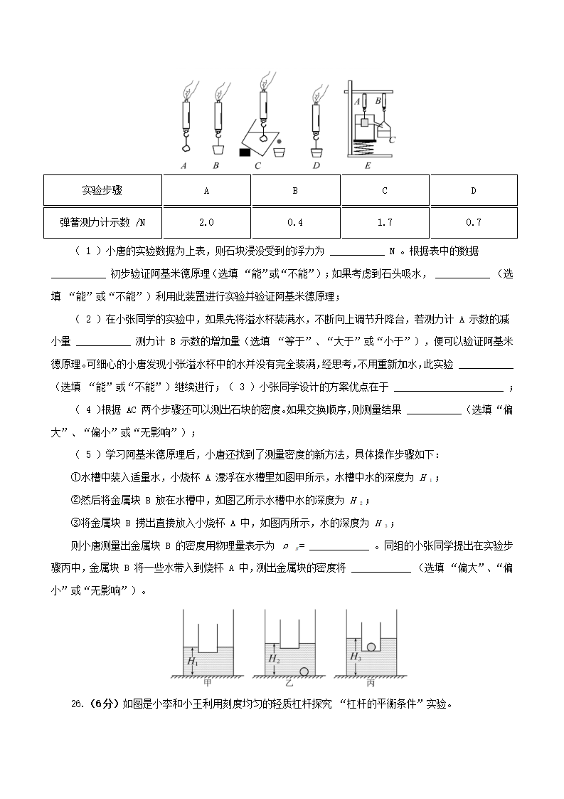 期末考试卷一-2021-2022学年八年级物理下学期期末复习必刷分类专项训练（人教版）（原卷版）_09.png