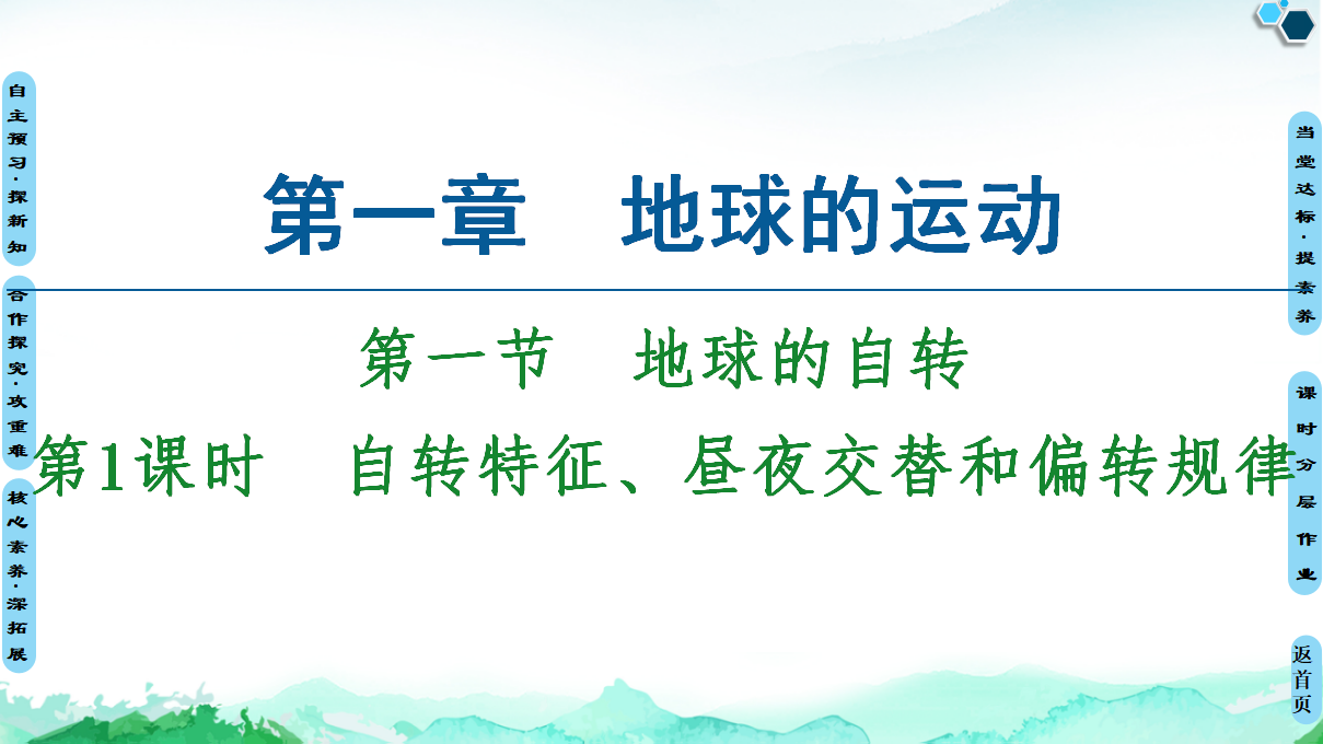 20-21 第1章 第1节 第1课时　自转特征、昼夜交替和偏转规律_01.png