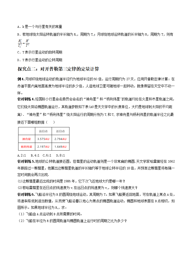7.1 行星的运动 （原卷版）_05.png