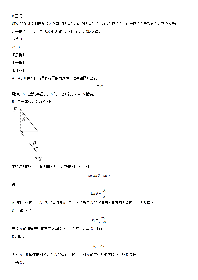 6.4 生活中的圆周运动-2021-2022学年高一物理精讲与精练高分突破考点专题系列（人教版2019必修第二册）_32.png