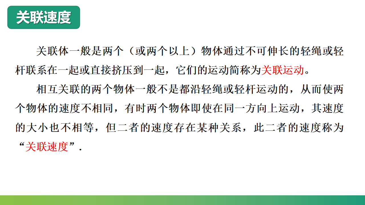 专题 关联速度的问题课件-2021-2022学年人教版2019高中物理课件必修第二册_02.png