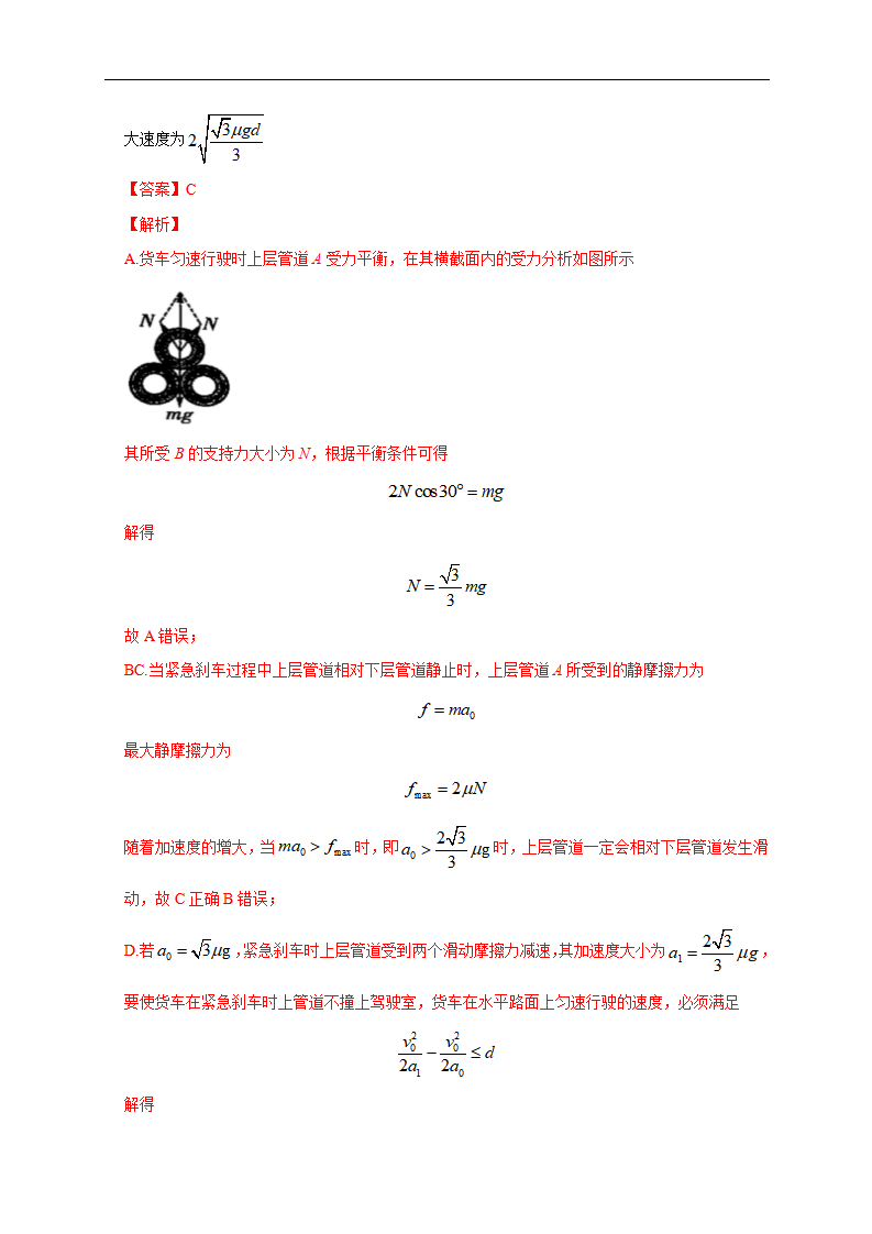 第4章综合测试（解析版）-2020-2021学年高一物理必修第一册过关检测（新人教版）_06.png