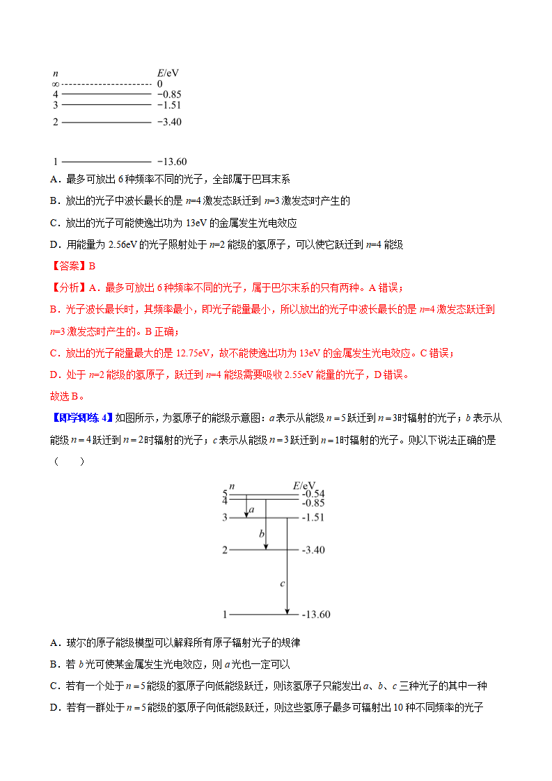 第17讲 氢原子光谱和波尔的原子模型（解析版）_07.png