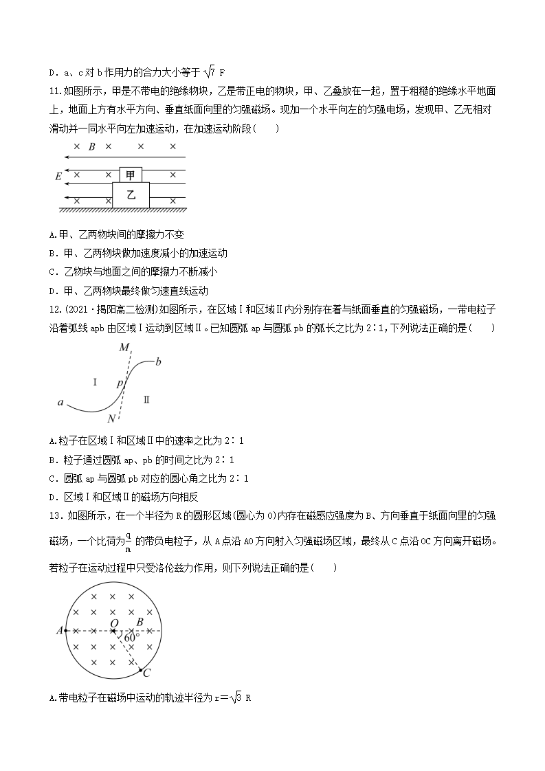 第一章  安培力与洛伦兹力  （综合复习与测试）-2021-2022学年高二物理同步备课系列（人教版选择性必修第二册）-原卷版_11.png