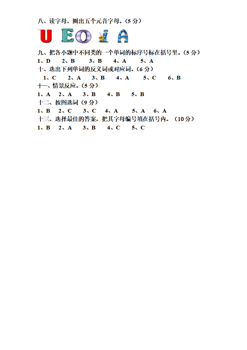 人教版小学英语三年级下册期末测试卷4带答案_07.png