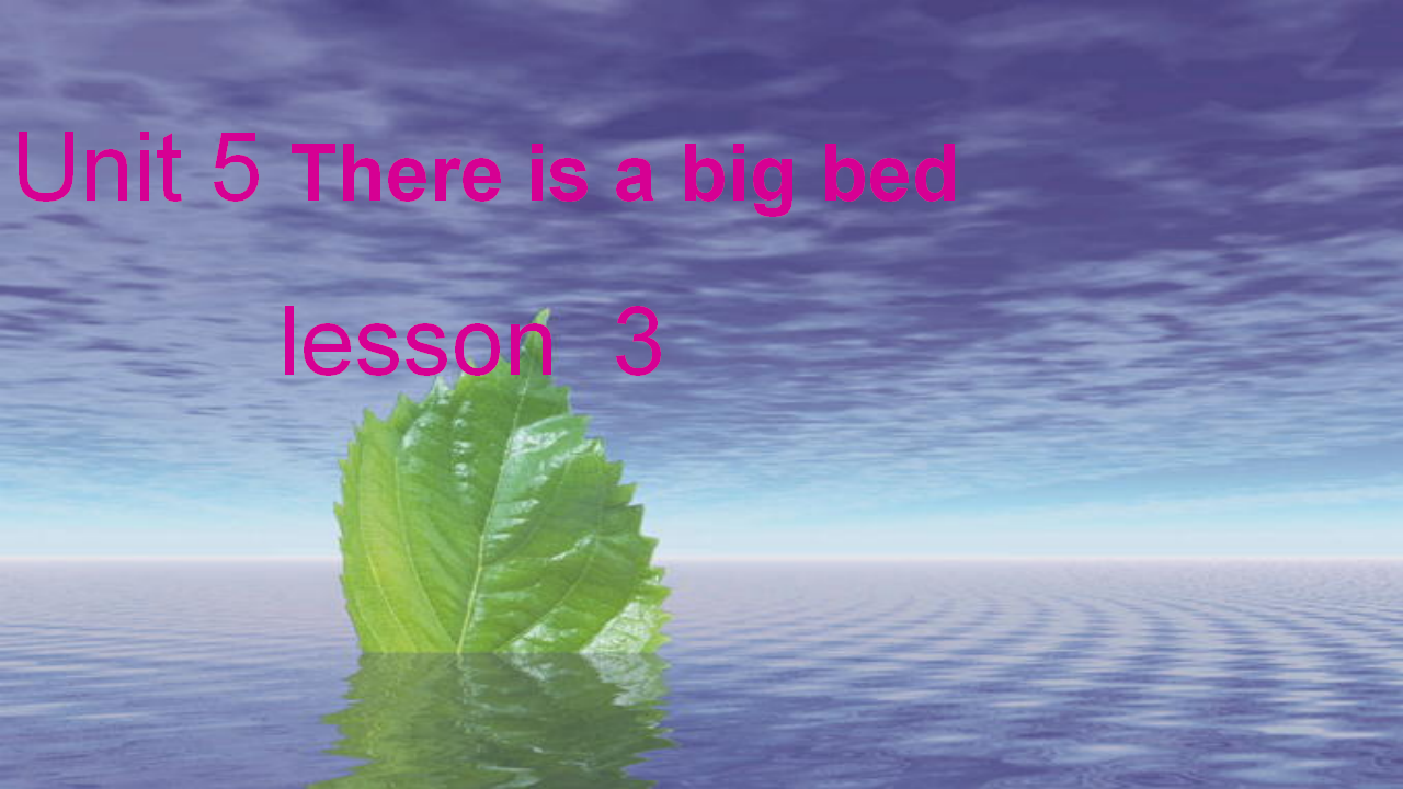 Unit 5  There is a big bed 第三课时_01.png