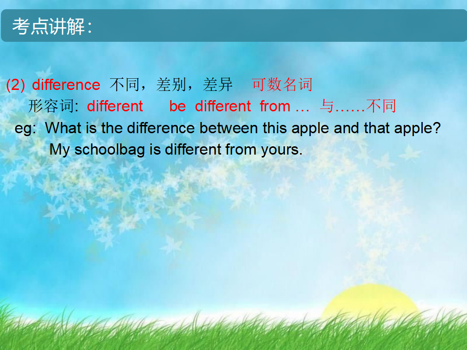 人教版八年级英语上册复习课件Unit 1 Where did you go on vacation重难点的讲解（26张PPT）015_16.png