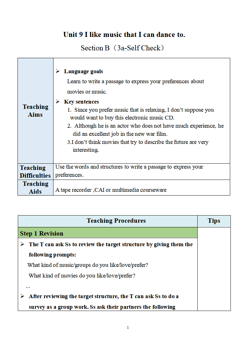 Unit 9 Section B（3a-Self Check）教案 283_九年级精品教案_01.png