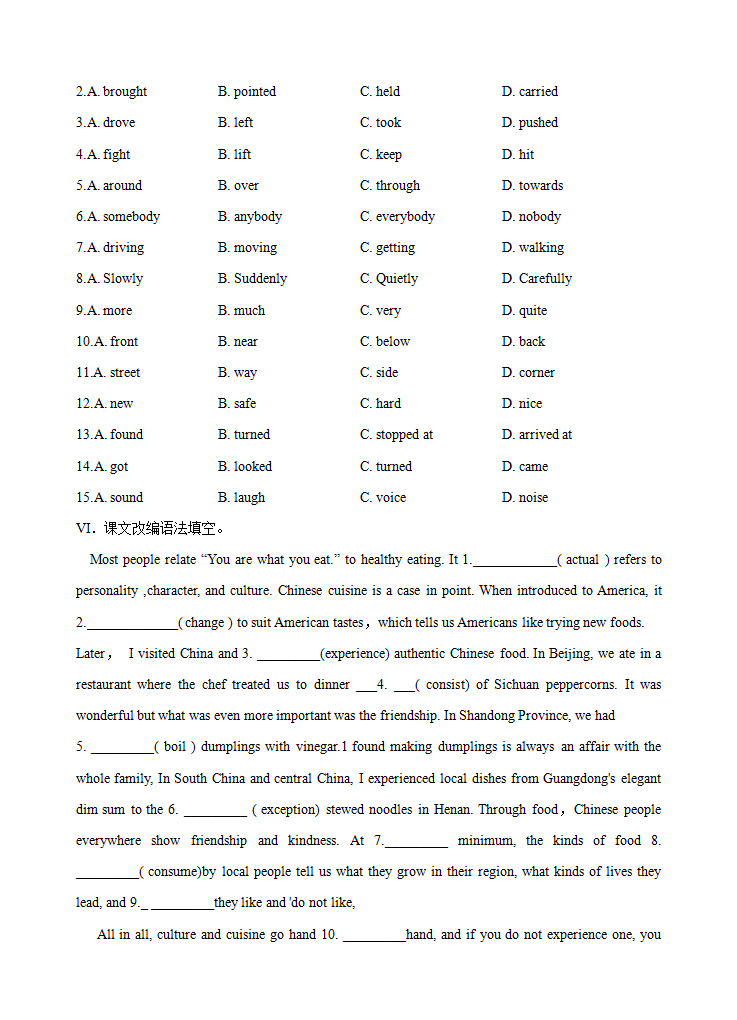 Unit 3 Food and Culture   单元测试卷 （ 原卷版）_07.png