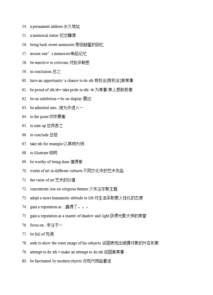 Unit 1Art 核心知识同步（词汇 短语 复杂句式 课文原创语法填空）（ 解析版）-【新教材精创】2020-2021学年高二英语新教材知识讲学人教版选择性必修第三册_07.png