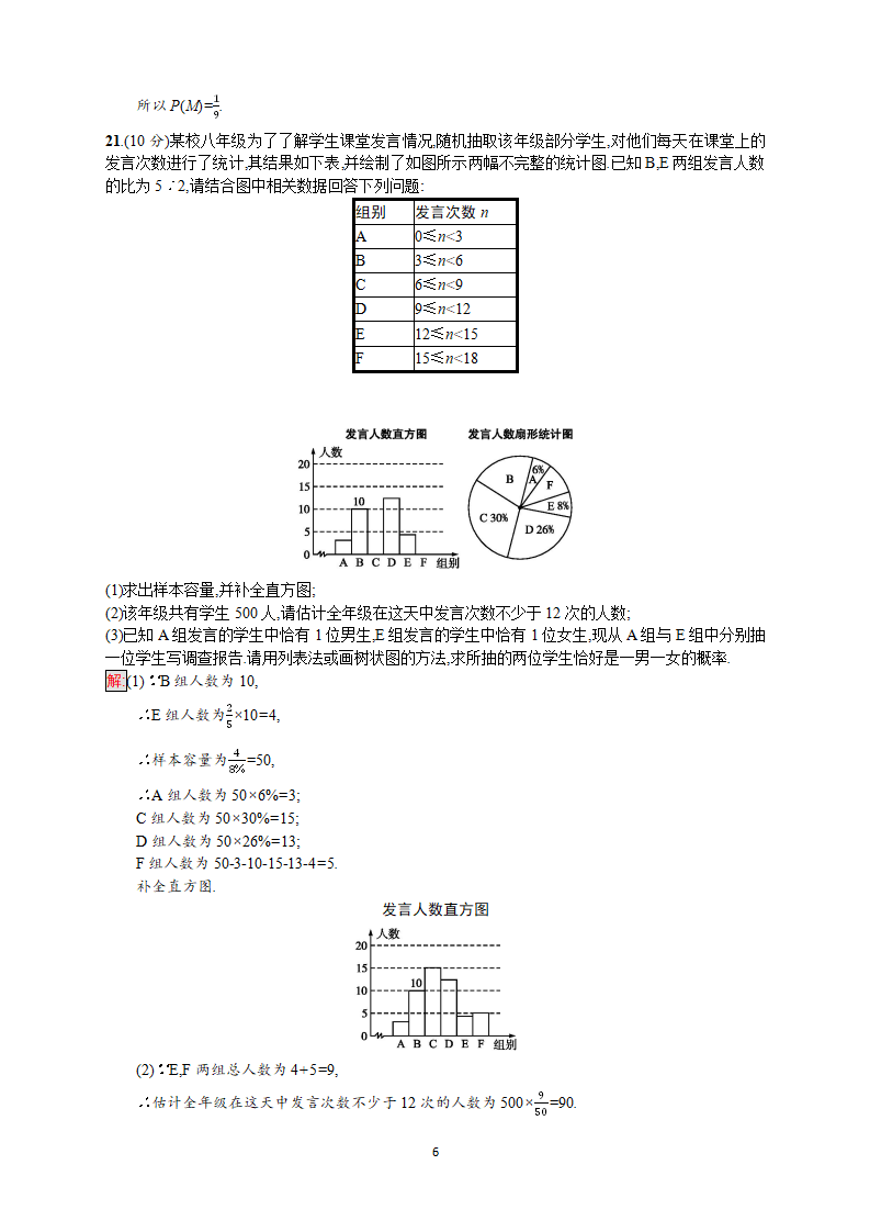 2018年中考数学（人教版）总复习 单元检测8_06.png