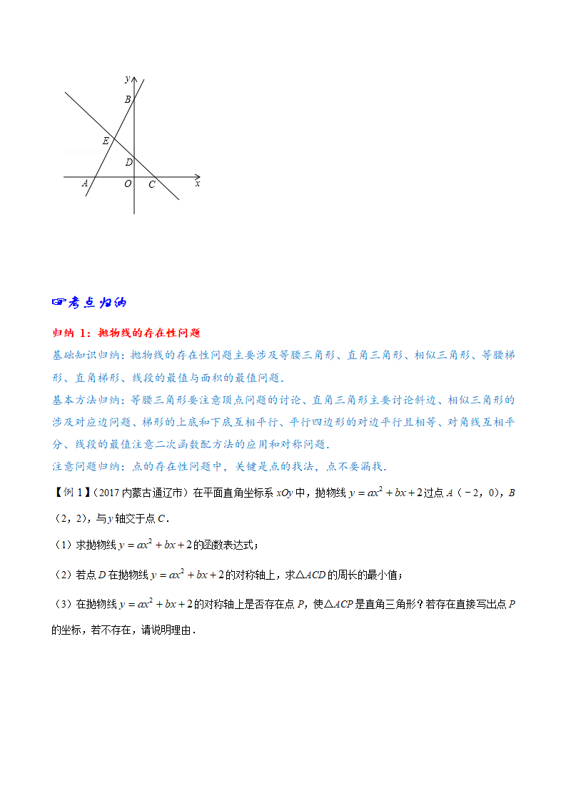 专题40 存在性问题-2年中考1年模拟备战2018年中考数学精品系列（原卷版）_29.png