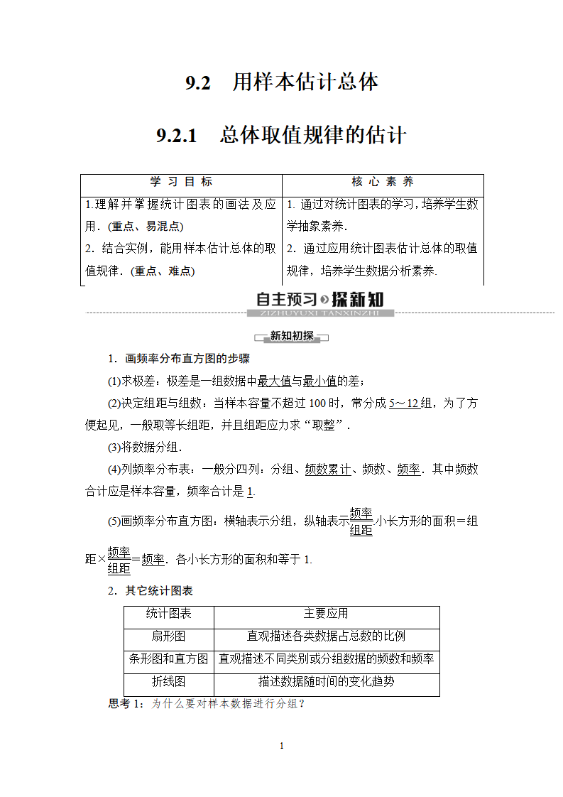 19-20 第9章 9.2.1　总体取值规律的估计_01.png