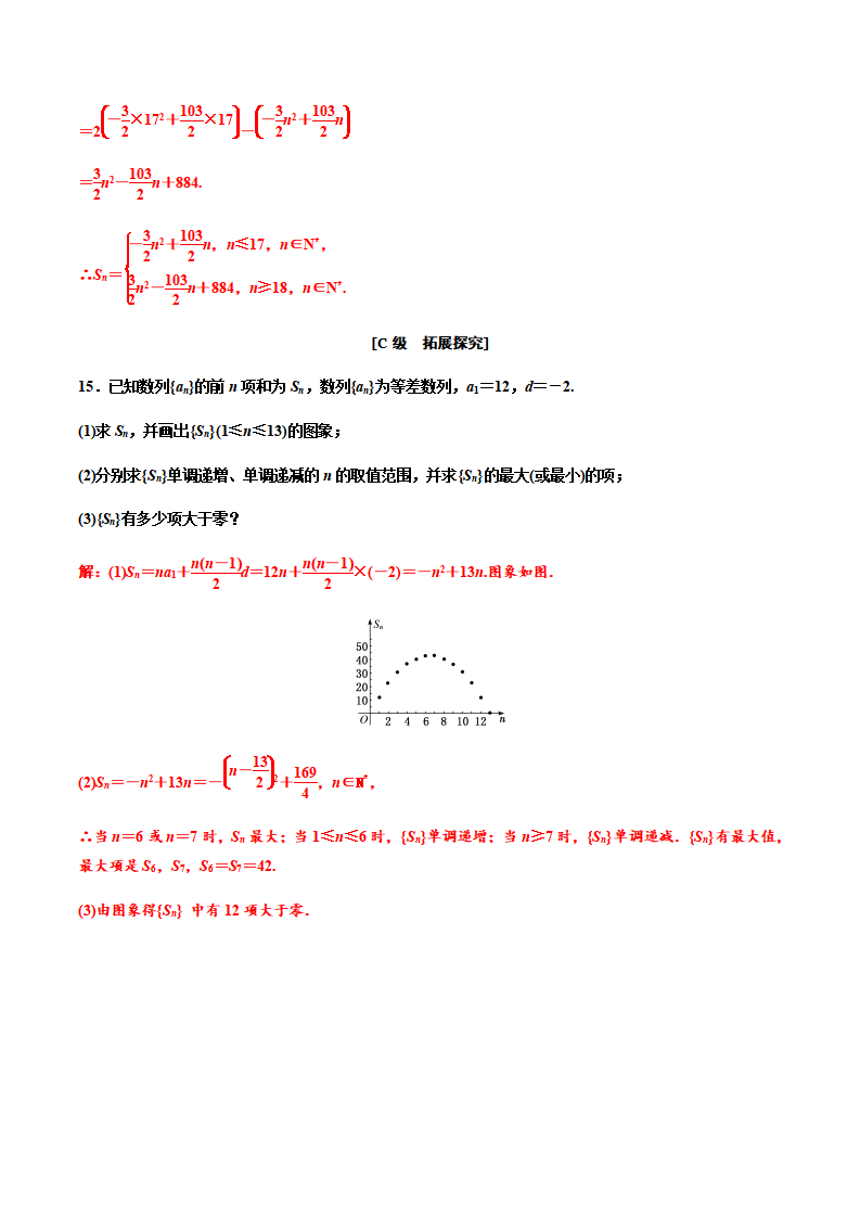 4.2.2　第二课时　等差数列前n项和的性质及应用习题课（解析版） -【上好课】2020-2021学年高二数学同步备课系列（人教A版2019选择性必修第二册）_07.png