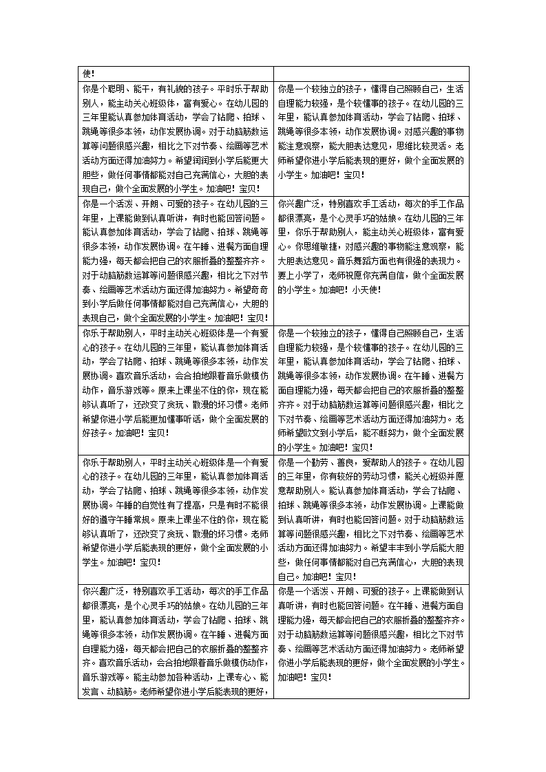 6幼儿园毕业班评语20条_02.png