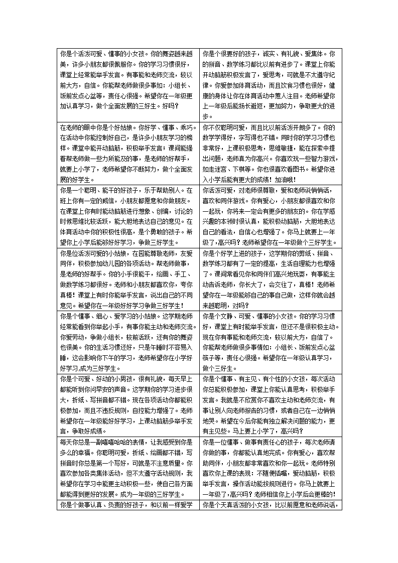 5幼儿园毕业班评语40条_01.png