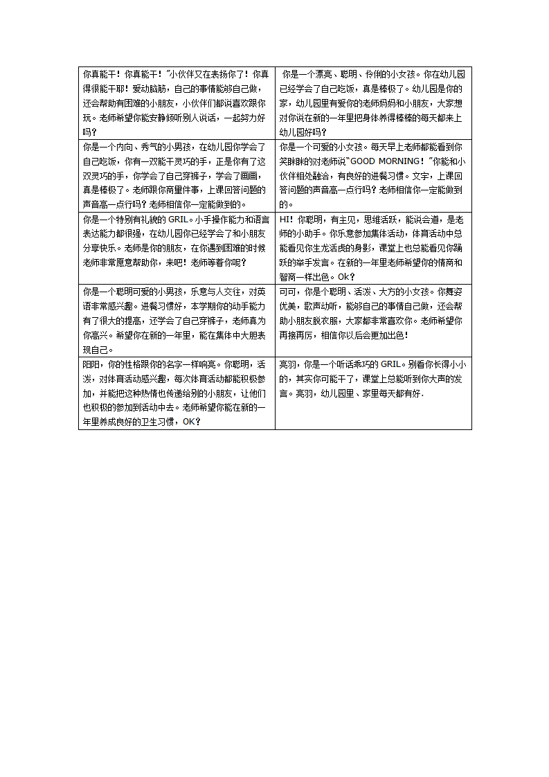 4幼儿园小班评语10条_01.png