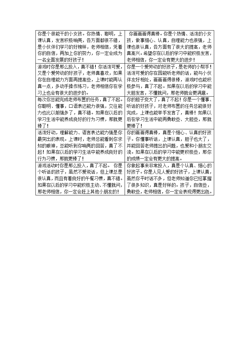 3幼儿园小班评语 10条_01.png