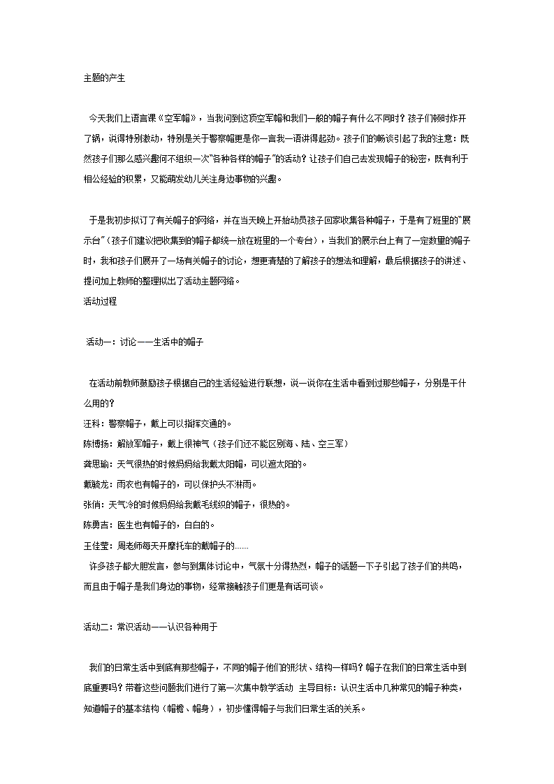 大班主题活动——各种各样的帽子_01.png