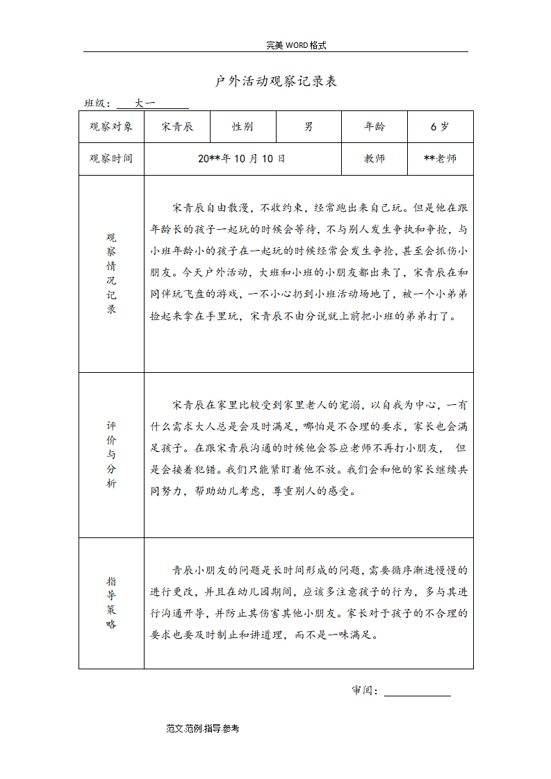 幼儿园大班户外活动观察记录（共26篇）_05.png