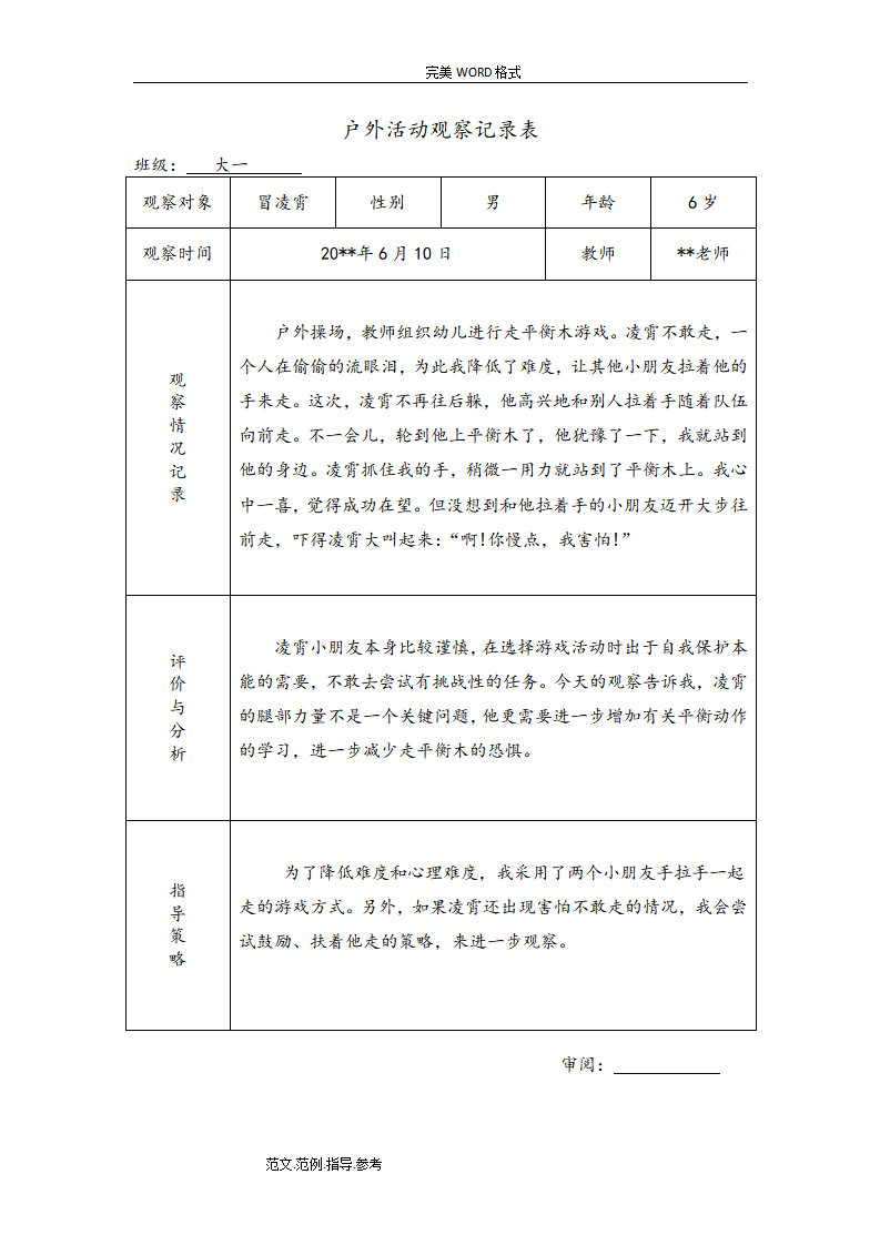 幼儿园大班户外活动观察记录（共26篇）_04.png