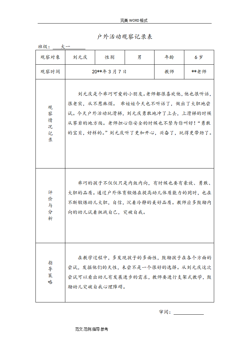 幼儿园大班户外活动观察记录（共26篇）_08.png