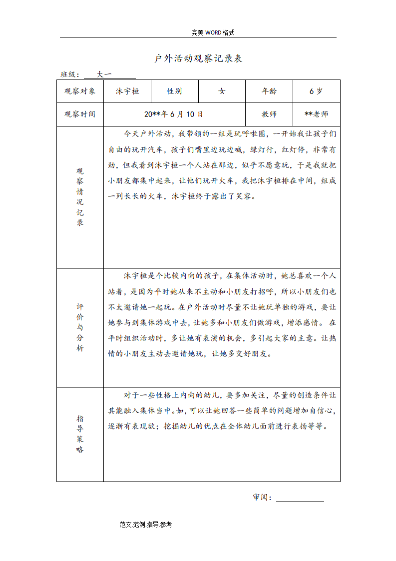 幼儿园大班户外活动观察记录（共26篇）_12.png