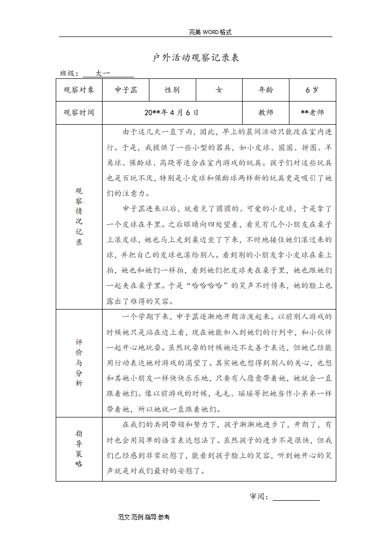幼儿园大班户外活动观察记录（共26篇）_24.png
