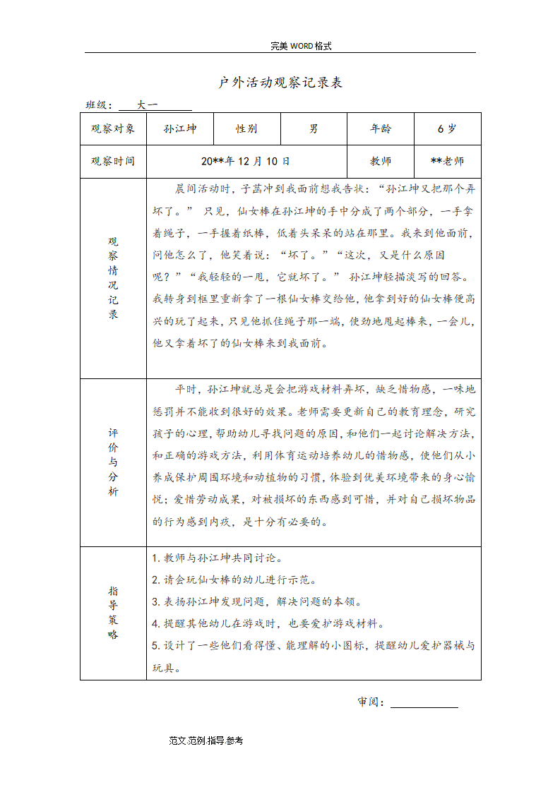幼儿园大班户外活动观察记录（共26篇）_25.png