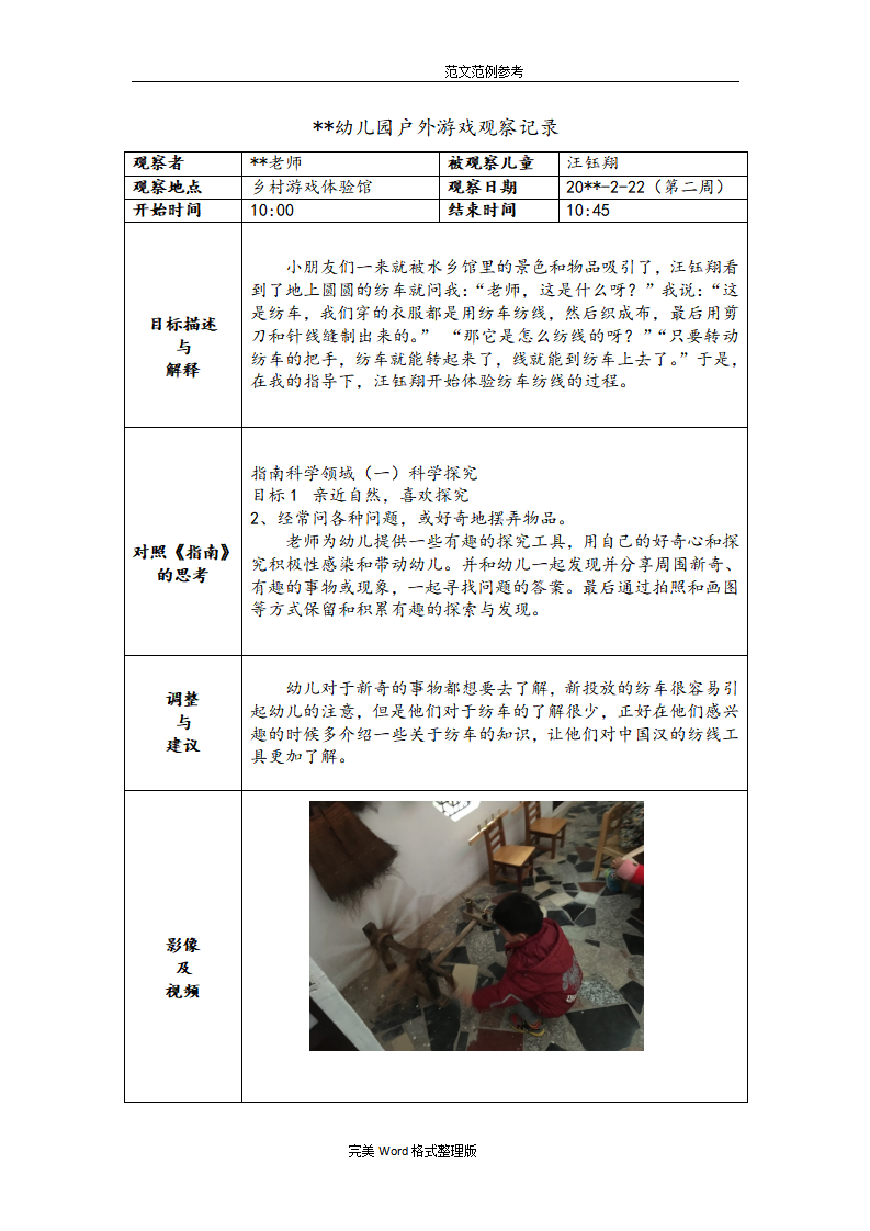 小班户外游戏观察记录文本（18篇）_01.png