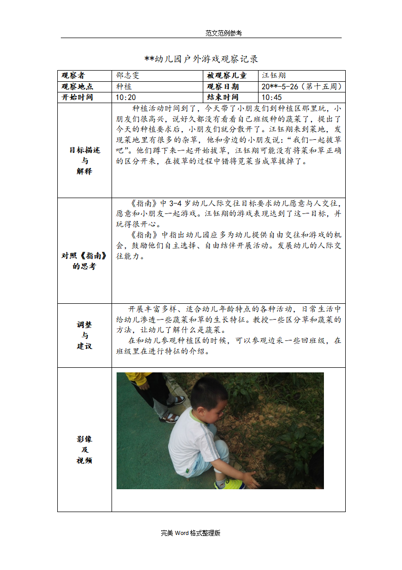 小班户外游戏观察记录文本（18篇）_14.png