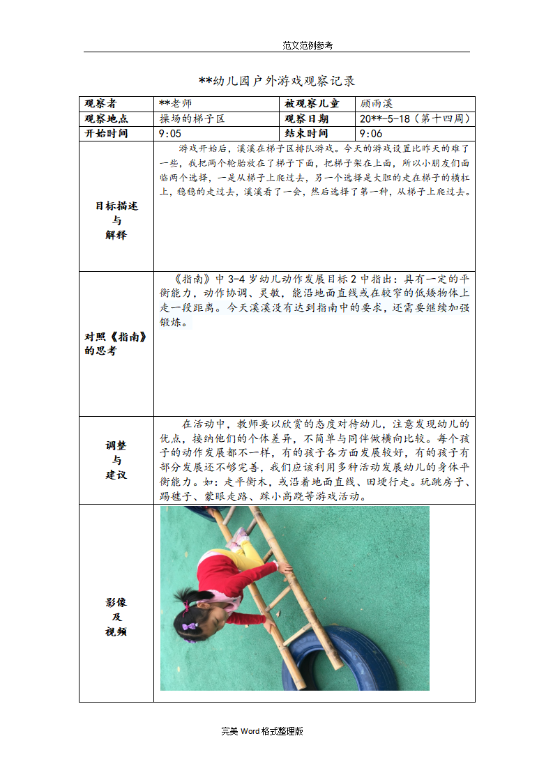 小班户外游戏观察记录文本（18篇）_13.png
