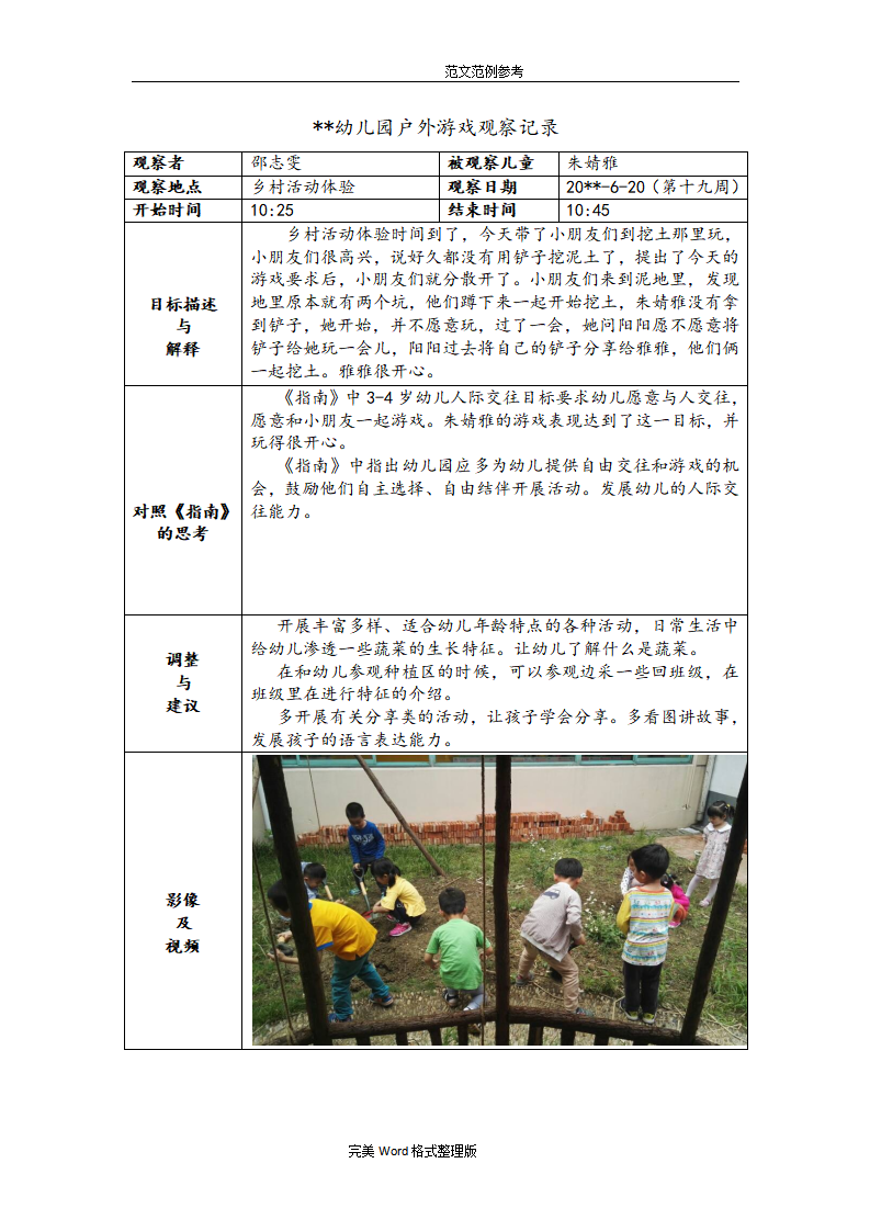 小班户外游戏观察记录文本（18篇）_18.png