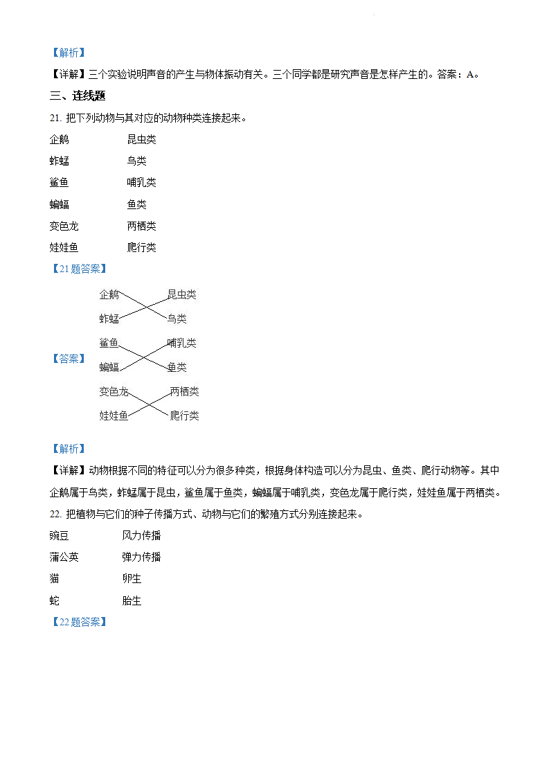 精品解析：2021-2022学年西藏林芝市第一小学人教版四年级上册期末考试科学试卷（解析版）_06.png