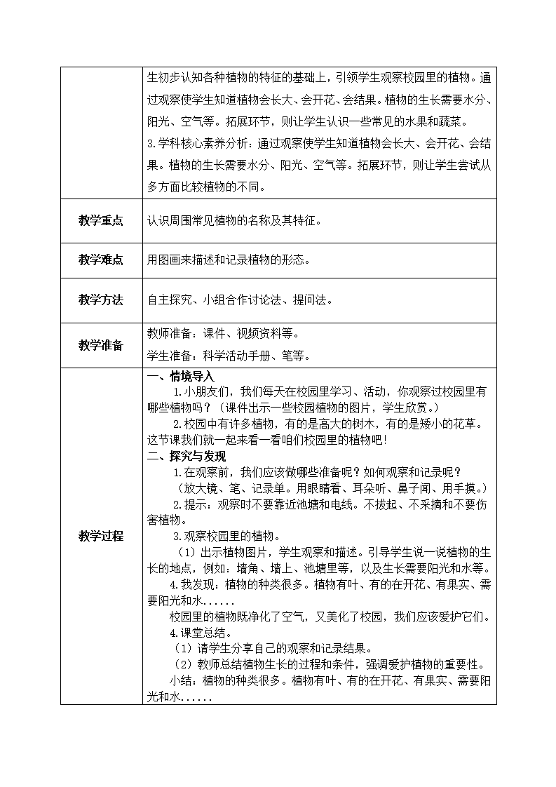【核心素养目标】一年级上册教科版 全册教案 2024秋季新版_15.png