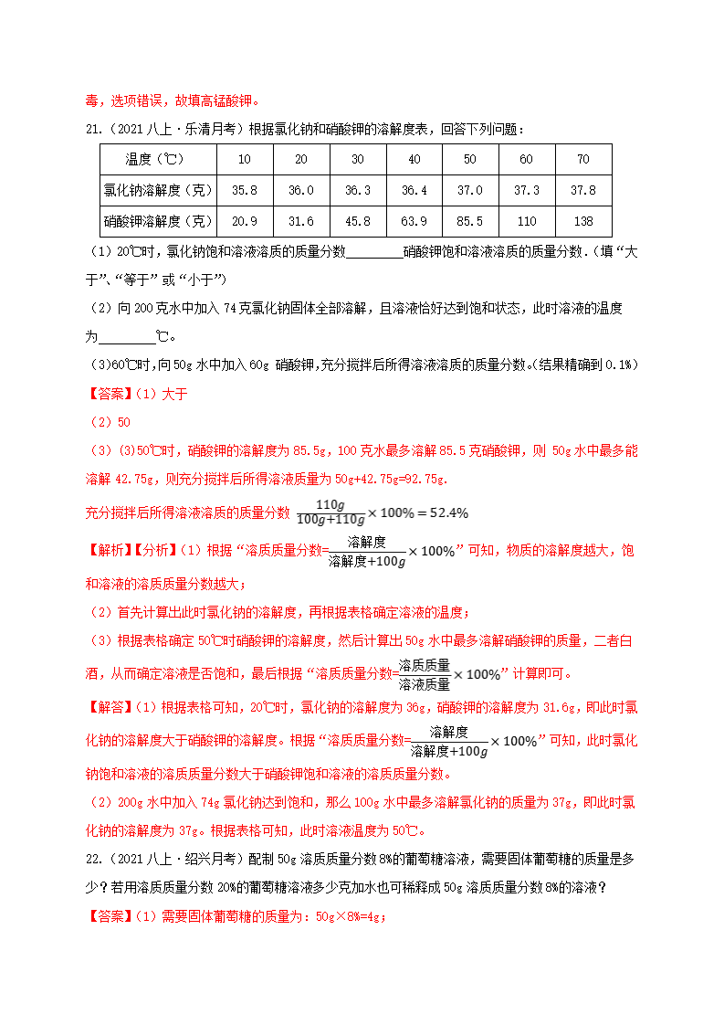 1.5溶质质量分数（解析版）2009_48.png
