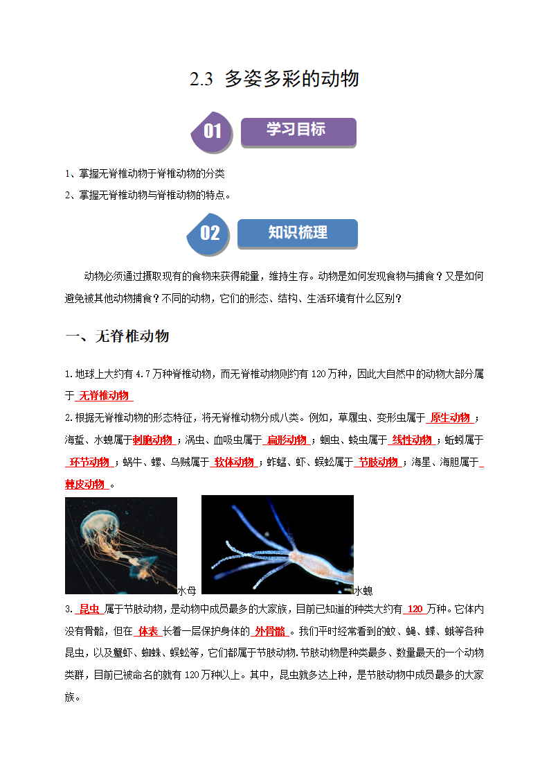 2.3 多姿多彩的动物（原卷版）1078_01.png
