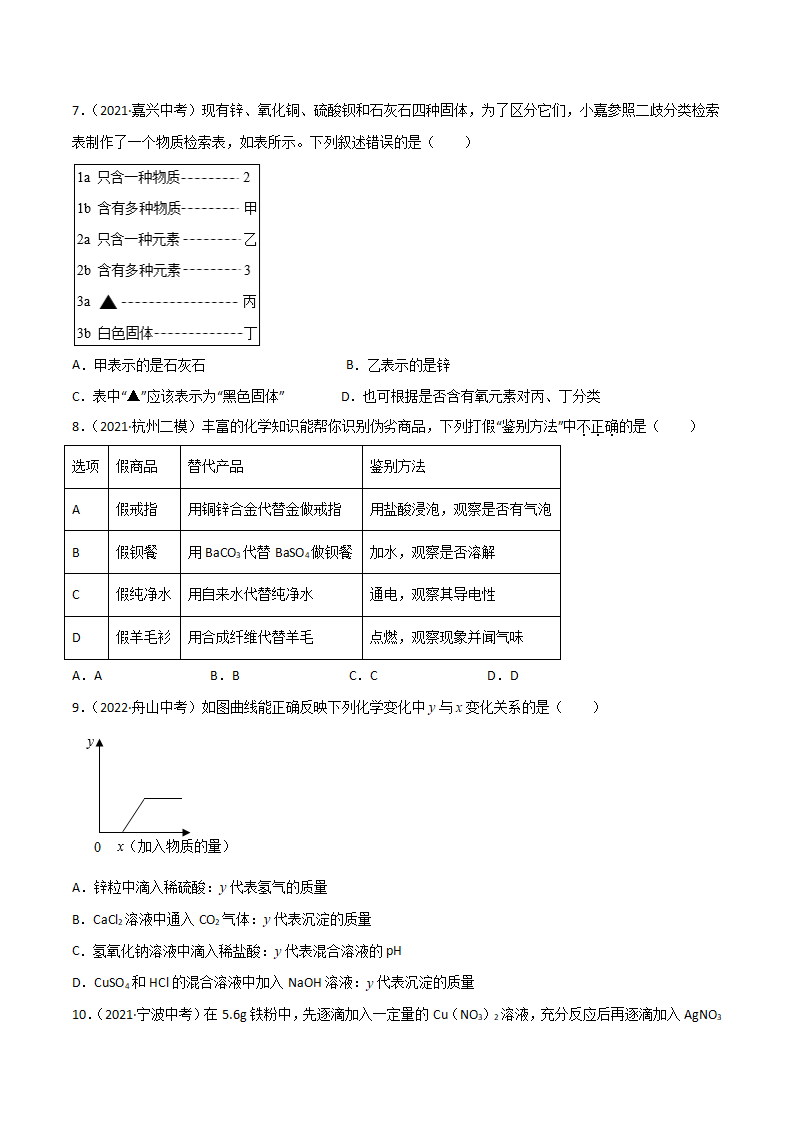 第02单元 物质转化与材料利用单元测试（B卷·提升能力）（原卷版）1590_03.png