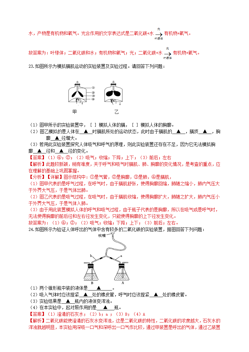 第三章 《呼吸作用、光合作用与碳氧循环》培优训练（解析版）0448_10.png