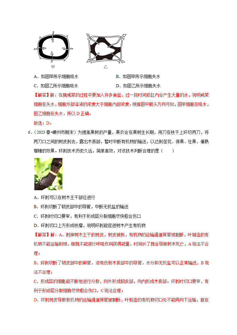 第四章《植物与土壤》综合训练解析版2764_03.png